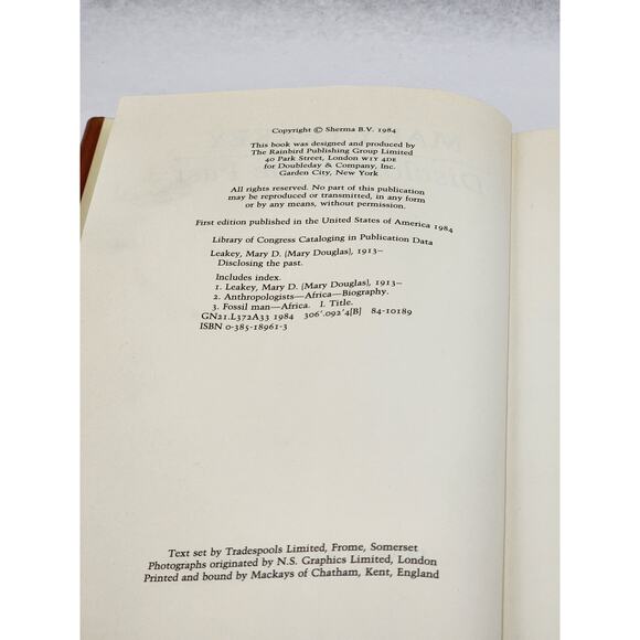 Disclosing The Past by Mary Leakey Autobiography Paleoanthropologist Africa 1984 - Picture 9 of 12
